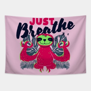 Just Breathe light Tapestry