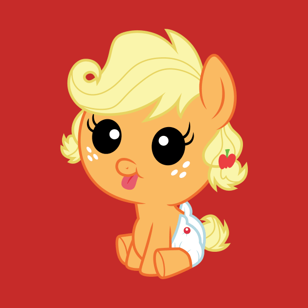 Cleaned Baby Applejack by CloudyGlow