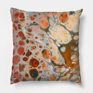 Pouring abstract art Pillow