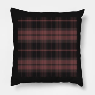 Grunge Aesthetic Ossian 1 Hand Drawn Textured Plaid Pattern Pillow