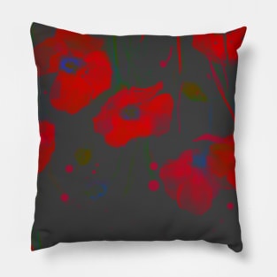 Grey rose Pillow