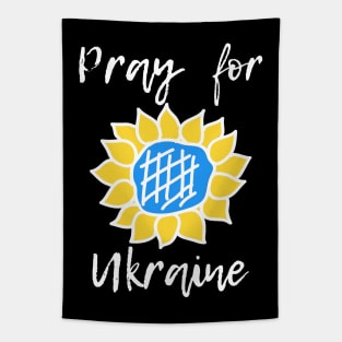 Pray for Ukraine sunflower Tapestry