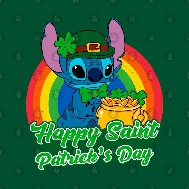 Stitch St. Patrick's Day by OniSide