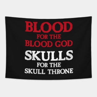 Blood for the Blood God, Skulls for the Skull Throne A (light) Tapestry