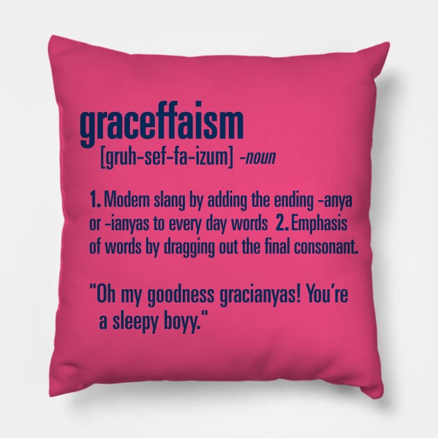 Graceffaism Pillow by WarbucksDesign