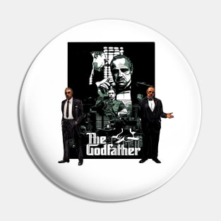 Godfather design artwork Pin