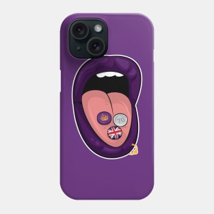 Queens Platinum Jubilee Punk Lipstick Pill Phone Case