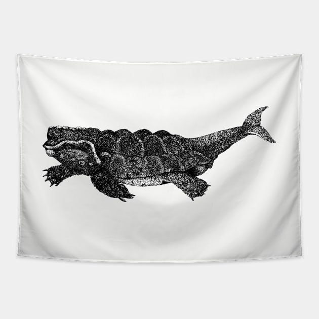 Whale-Tortoise Hybrid Tapestry by estevez-artista