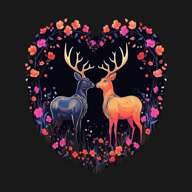 Deer Valentine Day by JH Mart