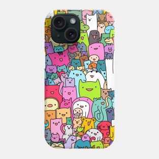 Full menagerie of animals and monsters Phone Case