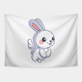 Bunny angel cartoon Tapestry