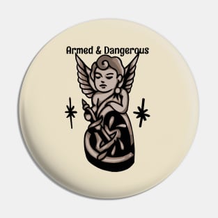 Cute Angel Vintage Valentine Pin