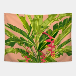 Birds of paradise Heliconia Tapestry