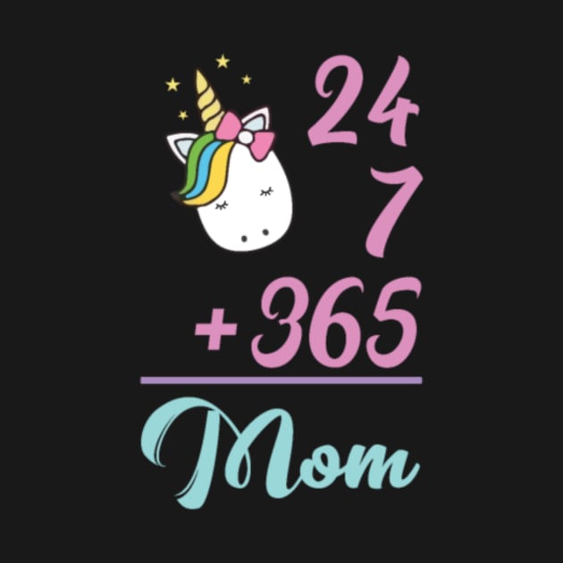 Unicorn mom Shirt. Best Birthday Gifts. by Nulian Sanchez