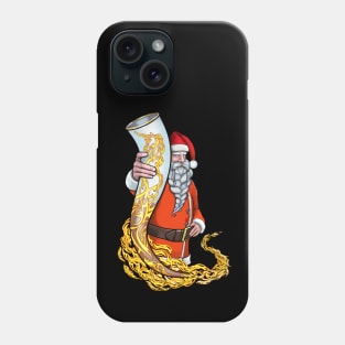 Nordic Viking Santa with his favorite Horn Phone Case