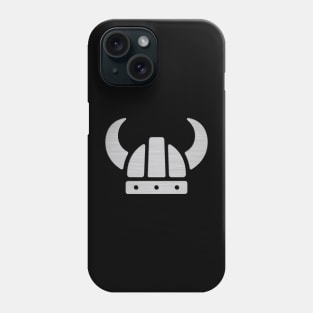 Metallic Viking War Helmet Simple Iconic symbol of Vikings Phone Case