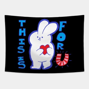 cute rabbit Tapestry