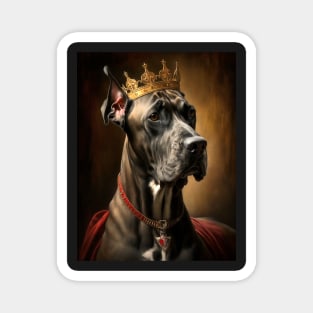 Royal Portrait of a Great Dane Dog Magnet