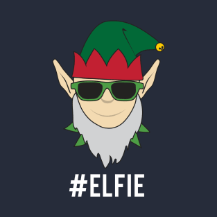 Hashtag Elfie Elf Christmas T-Shirt