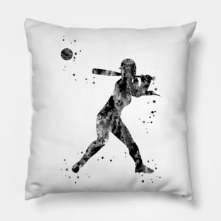 Girl softball player Pillow