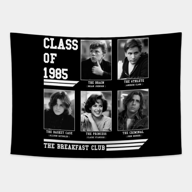 Breakfast Club - Class 1985 Tapestry by WorldsFair