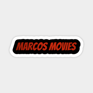 Marcos Movies logo tee 1 Magnet