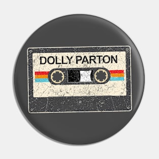 kurniamarga vintage cassette tape Dolly Parton Pin