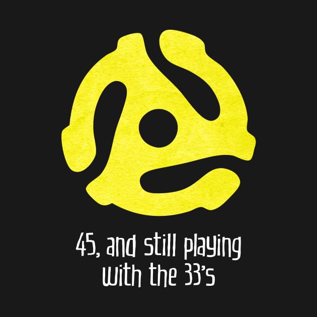 45, and Still Playing With the 33's (for dark backgrounds) by MatchbookGraphics