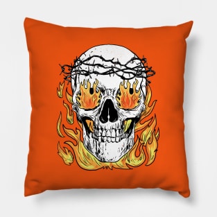 Skull Weekend Crucifixion Pillow