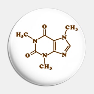 Caffeine Molecular Chemical Formula Pin