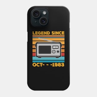 Legend Since 1983 Birthday 40th Oct Phone Case