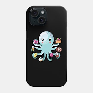 Octopus Octopus Cake Tentacles Marine Animals Phone Case