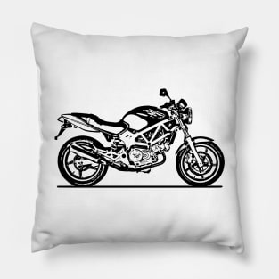 VTR250 Motorcycle Sketch Art Pillow