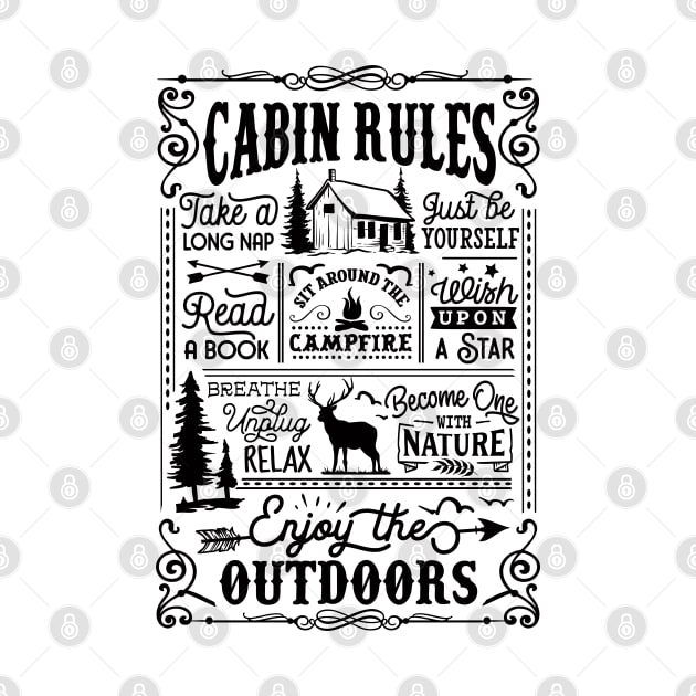 Cabin Rules by Myartstor 