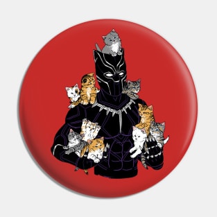 King of Kittens, vlentines day for cat Pin