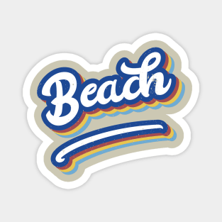 Retro, Vintage, Classic, Cool, Distressed, Surf, Beach Design Magnet