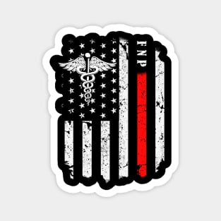 Family Nurse Practitioner FNP American Flag Nursing Magnet