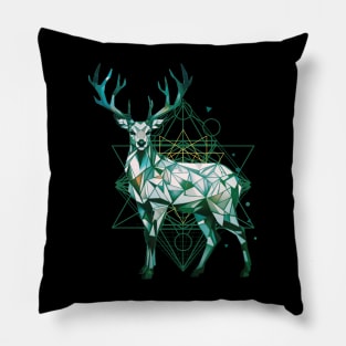 Geometric Deer Pillow