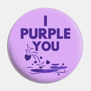 I Purple You with Heart fountain - from Whatthekpop Pin