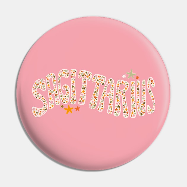 Starry Sagittarius Pin by Doodle by Meg