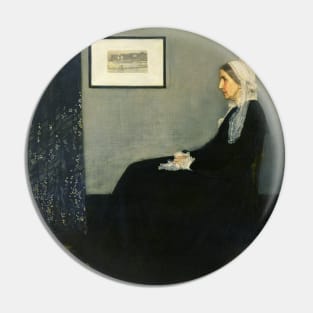 Whistler's Mother Famous art painting Pin