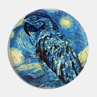 The Parrot Van Gogh Style Pin