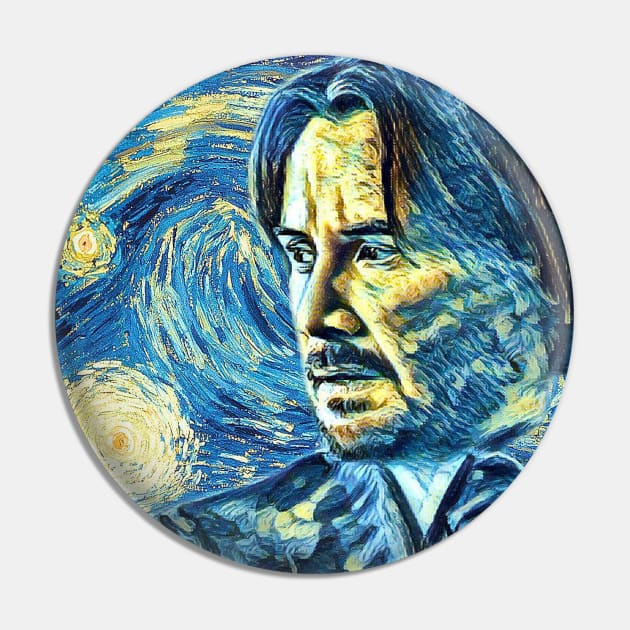 John Wick Van Gogh Style Pin by todos