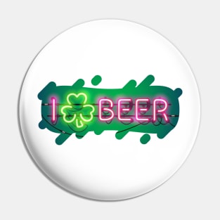 I Like Beer Neon Sign Pin