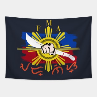 Filipino Martial Arts (FMA) Baybayin word Arnis Tapestry