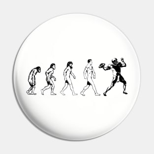 Football Evolution Quarterback American Footy Pin