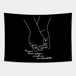 Holding hands Tapestry