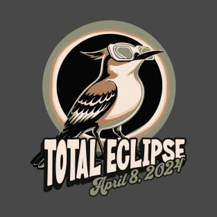 Northern Mockingbird Total Eclipse 2024 T-Shirt