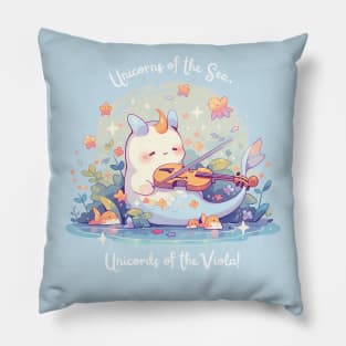 Cute Narwal: Unicorn Of The Sea, Unicords Of The Viola! Pillow