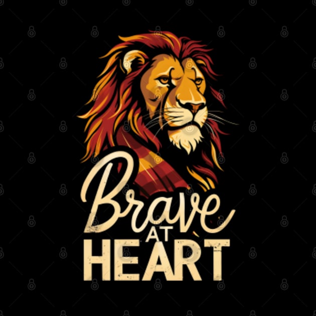 Brave at Heart - Lion with a Scarf - Magical by Fenay-Designs